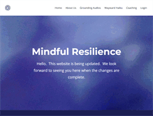 Tablet Screenshot of mindfulresilience.com